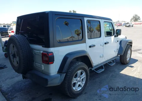 2020 Jeep Wrangler Unlimited Sport S 4X4 из США, поврежденный, VIN 1C4HJXDG7LW216543
